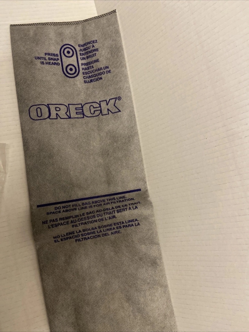 ORECK CCPK80F 6 Pack New Type CC 4 Layer Celoc Charcoal Filter Vacuum Bags. - Picture 5 of 5